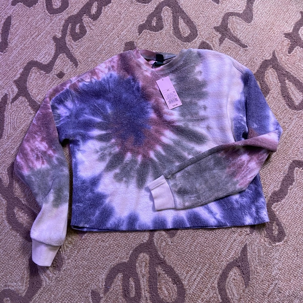 Wild Fable Crop Reverse Fleece Sweatshirt, XS